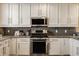 Well-lit kitchen featuring stainless steel appliances and a tile backsplash at 2016 Central Ave, Indianapolis, IN 46202