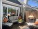 Relaxing outdoor patio with comfortable seating, stylish decor, and serene backyard views for ultimate comfort at 3602 Bay Rd S Dr, Indianapolis, IN 46240