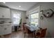 Bright dining area with a modern table setting, large windows, and trendy decorative elements at 5119 Ralston Ave, Indianapolis, IN 46205