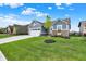 Inviting home with a well-maintained lawn, tree, and a spacious three-car garage, creating a welcoming exterior at 5248 Holborn Ave, McCordsville, IN 46055