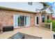 Back deck with patio furniture and door to the yard at 5377 Crooked Stick Ct, Greenwood, IN 46142