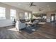 Living room with recessed lighting, lots of windows, and an island bar at 5540 Tart Blvd, Indianapolis, IN 46239