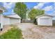 Exterior view of two detached garages, offering ample parking and storage space at 5855 S 25 W, Lebanon, IN 46052