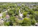 Aerial shot of a neighborhood filled with lush trees surrounding well-maintained homes and quiet streets at 5938 Dunseth Ct, Indianapolis, IN 46254