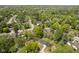 Sweeping aerial view of a vibrant neighborhood with lush green trees and tidy homes on a sunny day at 5938 Dunseth Ct, Indianapolis, IN 46254