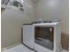 Bright laundry room with a modern washer and dryer set at 6494 N Baltimore Rd, Monrovia, IN 46157
