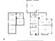 Detailed floor plan showcasing the layout of the home's first and second floors at 695 W Clinton St, Danville, IN 46122
