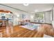 Bright living room with hardwood floors, neutral walls, and ample space for seating arrangements at 695 W Clinton St, Danville, IN 46122