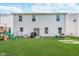Spacious backyard with a well-maintained lawn and a patio area at 830 Black Rock Cir, Lebanon, IN 46052