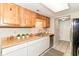 Kitchen boasts wood countertops, stainless steel appliances, and white cabinetry at 8980 Cinnebar Dr, Indianapolis, IN 46268