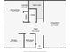 An open-concept floor plan features a living room, dining room, kitchen, bathroom, laundry, foyer, and entry at 916 Ardsley Dr, Indianapolis, IN 46234