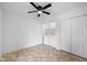 Dedicated laundry area with washer, dryer, and ample closet space at 916 Ardsley Dr, Indianapolis, IN 46234