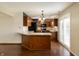 Charming kitchen with a breakfast bar, stainless steel appliances, and ample counter space at 925 Mallory Pkwy, Franklin, IN 46131