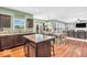 Inviting kitchen seamlessly connected to the dining and living areas, perfect for modern living at 9712 Brooks Dr, McCordsville, IN 46055