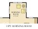 Floor plan illustrating the dimensions of the optional morning room at 10817 Soda Creek Ct, Indianapolis, IN 46239