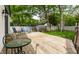 Relaxing backyard deck features patio furniture and ample space for outdoor enjoyment at 1240 E 56Th St, Indianapolis, IN 46220