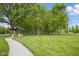 Expansive green space with a charming gazebo and lush trees, perfect for recreation at 13094 Overview Dr # 5D, Fishers, IN 46037