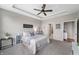 Comfortable bedroom with large windows providing ample natural light, carpet floors, and neutral walls for a relaxing space at 16270 Northwind Ct, Westfield, IN 46074