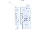 First floor floorplan showcasing the home's kitchen, cafe, foyer, and two car garage at 18763 Moray St, Westfield, IN 46074