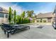Beautiful backyard featuring a sparkling swimming pool, lush landscaping, and plenty of space for outdoor entertaining at 2036 Central Ave, Indianapolis, IN 46202