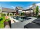 Serene backyard oasis with a refreshing swimming pool, lounge chairs, and a covered outdoor dining area at 2036 Central Ave, Indianapolis, IN 46202