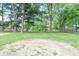 Spacious backyard with mature trees and lush green grass, creating a serene and private outdoor space at 212 W Banta Rd, Indianapolis, IN 46217