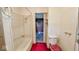 Bathroom with a toilet and bathtub at 2221 Station St, Indianapolis, IN 46218