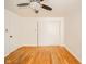 Vacant bedroom featuring hardwood floors, bright walls and double closets at 2319 E 40Th St, Anderson, IN 46013