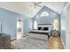Spacious main bedroom features a vaulted ceiling, sitting area, and ensuite bath at 3162 Hazel Foster Dr, Carmel, IN 46033