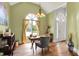 Bright office with arched windows and hardwood floors, creating a cozy workspace at 3162 Hazel Foster Dr, Carmel, IN 46033