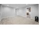 Large, finished basement with carpet, recessed lighting and a cozy atmosphere at 3505 Autumn Ct, Columbus, IN 47203