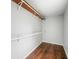 A practical walk-in closet with a built-in shelving system for maximum organization at 3505 Autumn Ct, Columbus, IN 47203