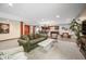 Finished basement with a bar and lounge area, perfect for entertaining at 4128 Whitetail Woods Dr, Bargersville, IN 46106
