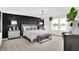 Contemporary main bedroom with panel accent wall and an abundance of natural light at 4411 Mendocino Blvd, Indianapolis, IN 46239