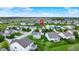 Neighborhood aerial view, highlighting the property's location close to local parks and ponds at 4602 Amesbury Pl, Westfield, IN 46062