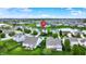 Scenic aerial of a Gathering friendly neighborhood, close to a tranquil pond and community parks at 4602 Amesbury Pl, Westfield, IN 46062