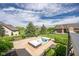 Beautiful backyard with a hot tub, mature trees, and manicured lawn, ideal for outdoor living and entertaining at 4890 Benthaven E Dr, Bargersville, IN 46106