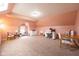Spacious bedroom with neutral carpet, skylight, and lots of room for personalization at 4890 Benthaven E Dr, Bargersville, IN 46106