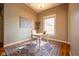 Bright home office with natural light and stylish decor at 4890 Benthaven E Dr, Bargersville, IN 46106
