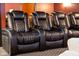 A close up of reclining theater seating at 4890 Benthaven E Dr, Bargersville, IN 46106