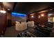 Home theater includes reclining chairs, accent seating, and an impressive starry ceiling at 4890 Benthaven E Dr, Bargersville, IN 46106