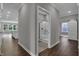 Modern bathroom featuring stylish shower and convenient access to other rooms of the house at 5127 Foxley Park Ln, Avon, IN 46123