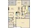 Spacious floor plan includes 3 bedrooms, flex room, owner's suite, great room, kitchen, and covered patio at 5127 Foxley Park Ln, Avon, IN 46123