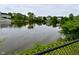 A picturesque pond located in the backyard of the property at 5507 Wakefield Rd, Greenwood, IN 46142