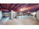 Unfinished basement with utility hookups, great potential for a customized living space at 5683 Steven Dr, Greenwood, IN 46142