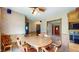 Cozy dining area showcasing a wooden table and chair set, adjacent to the kitchen at 5683 Steven Dr, Greenwood, IN 46142