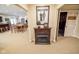 Finished basement with a fireplace and multiple rooms at 5851 Beisinger Pl, Indianapolis, IN 46237