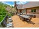 Large deck featuring outdoor seating with a view, ideal for relaxation and outdoor entertainment at 5851 Beisinger Pl, Indianapolis, IN 46237