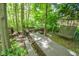 Secluded picnic area with benches and a swing, nestled among mature trees for peaceful gatherings at 5851 Beisinger Pl, Indianapolis, IN 46237