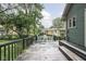 Spacious deck with outdoor seating, ideal for enjoying the backyard view at 6159 Broadway St, Indianapolis, IN 46220